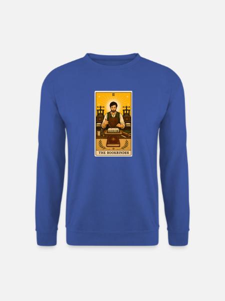 Buchbinder | Handwerk Buch Tarot - Unisex Pullover - Royalblau