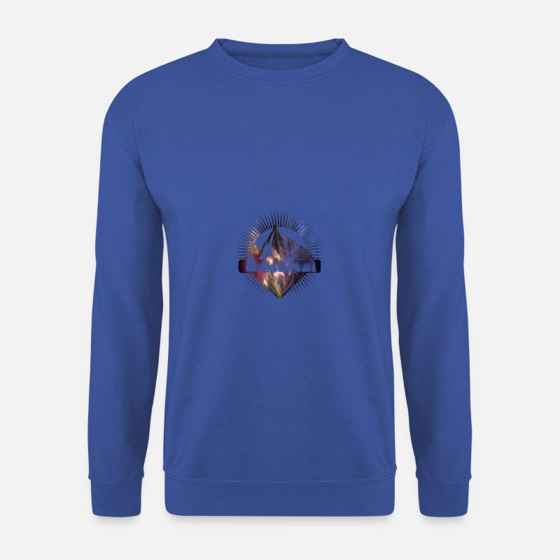 Emblem Alpen Berge Wald - Unisex Pullover - Royalblau