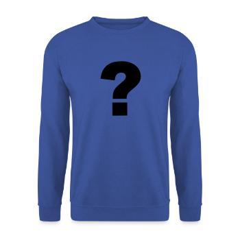Question mark - Unisex Sweatshirt - royal blue - Front - Alina (178cm) & Michal (187cm)