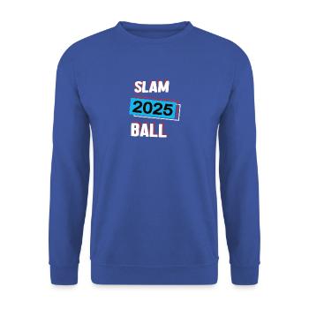 Slamball 2025 Slamballer Slamballspieler Spiel - Unisex Pullover - Royalblau - Vorne - Alina (178cm) & Michal (187cm)