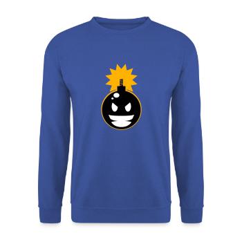 Evil Headbanger - Unisex Sweatshirt - royal blue - Front - Alina (178cm) & Michal (187cm)