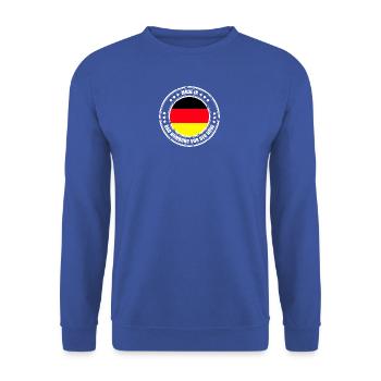 BAD HOMBURG BEFORE THE HEIGHT - Unisex Sweatshirt - royal blue - Front - Alina (178cm) & Michal (187cm)