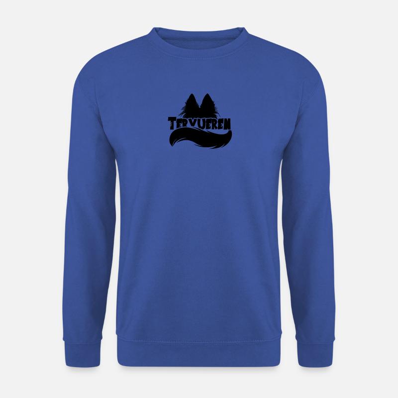 Tervuren Silhouette - Schwarz - Unisex Pullover - Royalblau