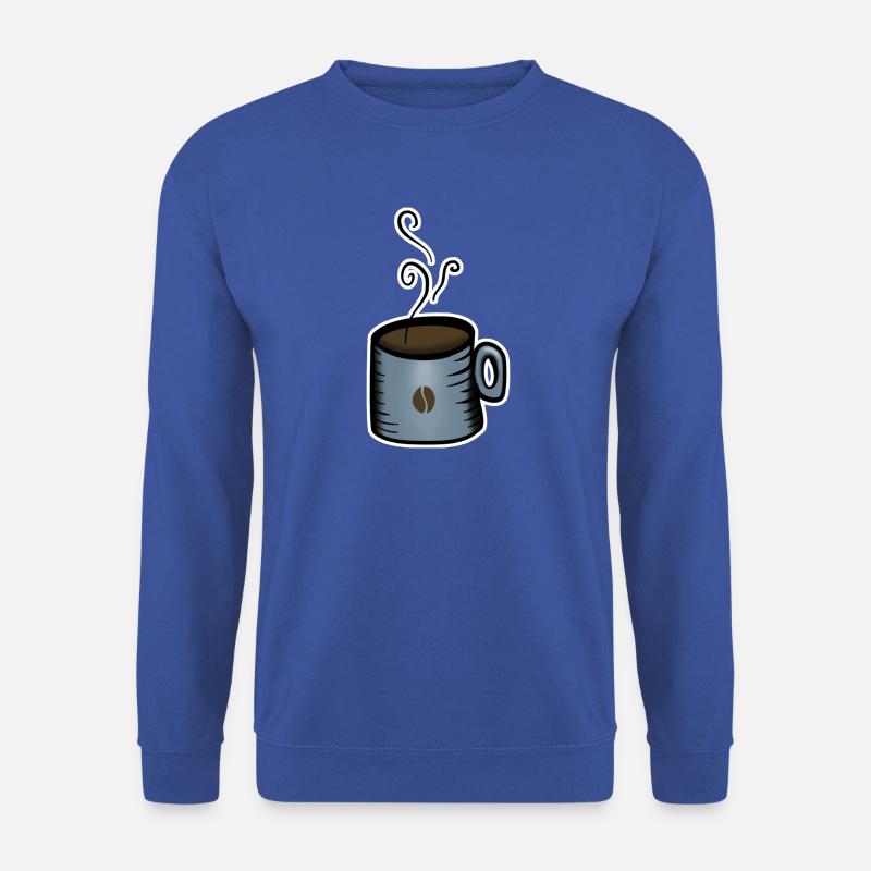 Kaffeetasse Zeichnung - Unisex Pullover - Royalblau