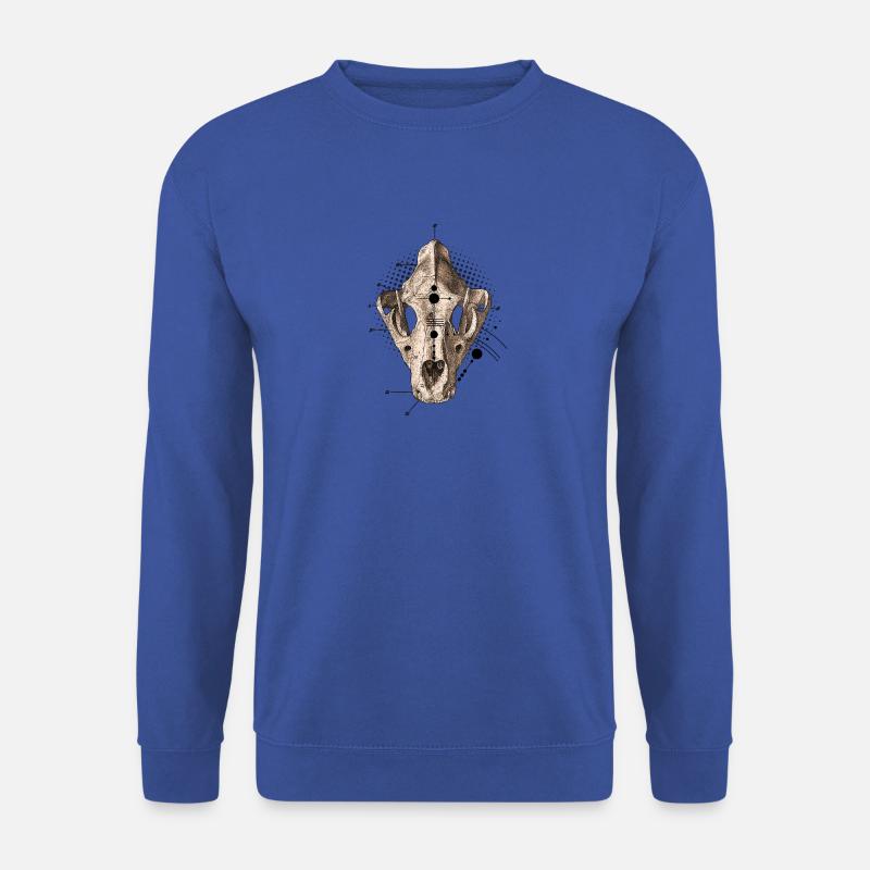 Tier-Schädel - Schädel - Unisex Pullover - Royalblau