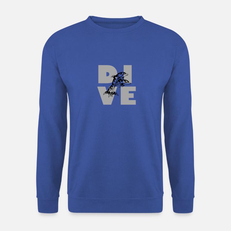 DIVE - Delfine - Unisex Pullover - Royalblau