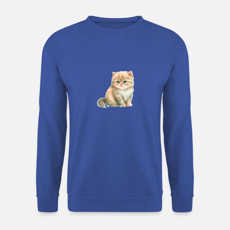Katze Pastell Niedlich - Unisex Pullover - Royalblau