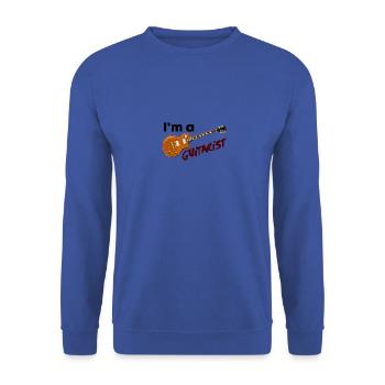 musician - I'm a guitarist - I'm a guitarist - Unisex Sweatshirt - royal blue - Front - Alina (178cm) & Michal (187cm)