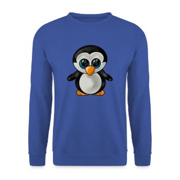 Penguin baby - Unisex Sweatshirt - royal blue - Front - Alina (178cm) & Michal (187cm)