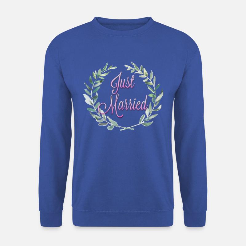 Just married - Unisex Pullover - Royalblau