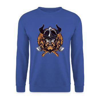 VIKINGS - Unisex Sweatshirt - royal blue - Front - Alina (178cm) & Michal (187cm)