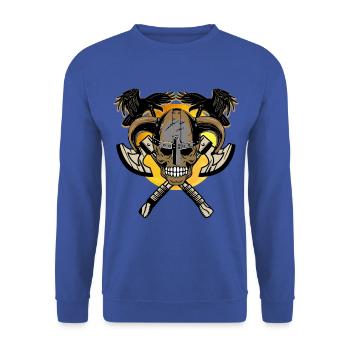 VIKINGS - Unisex Sweatshirt - royal blue - Front - Alina (178cm) & Michal (187cm)