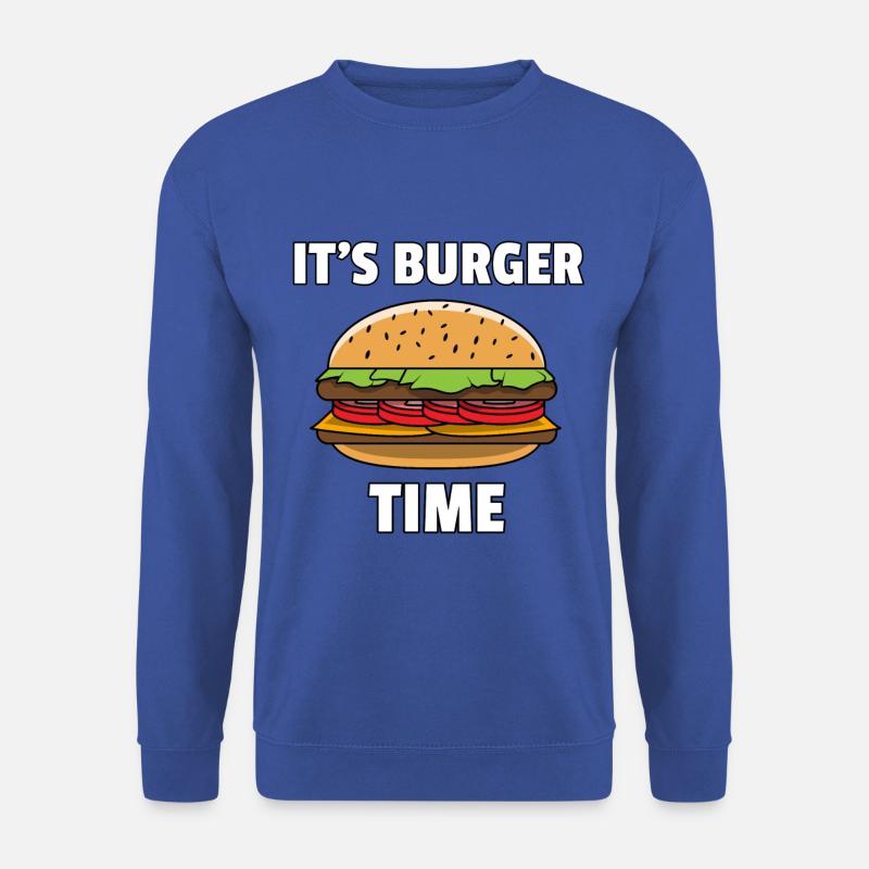 Burger Fast Food Cheeseburger Hamburger Gift - Sweat-shirt Unisexe - bleu royal