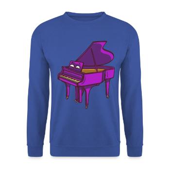 Klavier Piano Pianist Musiker Musik Flügel Spieler - Unisex Pullover - Royalblau - Vorne - Alina (178cm) & Michal (187cm)