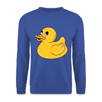 Rubber duck rubber duck duck Funny - Unisex Sweatshirt - royal blue - Front - Alina (178cm) & Michal (187cm)