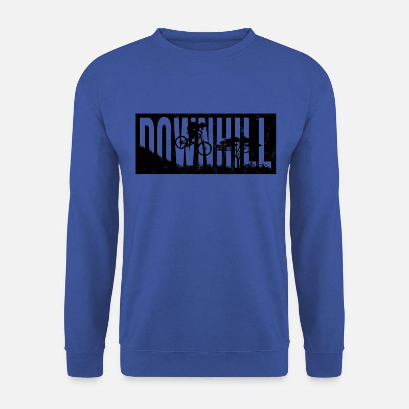 BICYCLE downhill black - Unisex Sweatshirt - royal blue