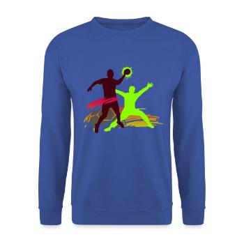 HANDBALL - Sweat-shirt Unisexe - bleu royal - Devant - Alina (178cm) & Michal (187cm)