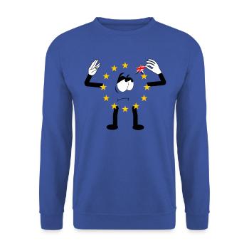 Royaume-Uni et Gibraltar Union européenne référendum d'adhésion - Sweat-shirt Unisexe - bleu royal - Devant - Alina (178cm) & Michal (187cm)