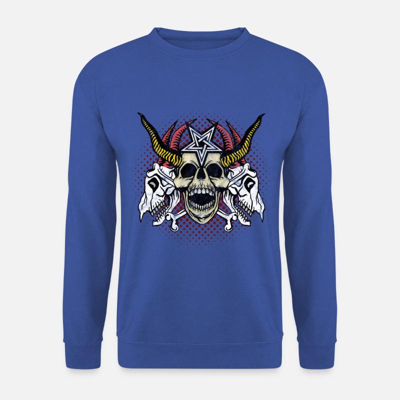 King Skull - Unisex Pullover - Royalblau