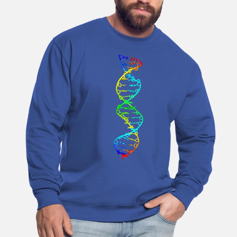 modèle coloré de molécule d'ADN d'acide désoxyribonucléique Sweat-shirt Unisexe