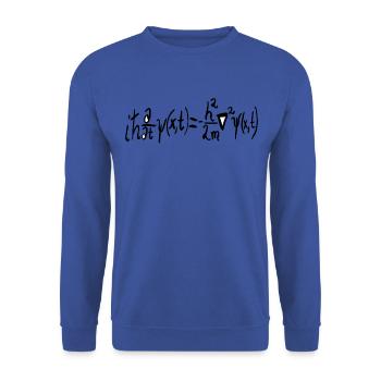 Schrödinger equation - Unisex Sweatshirt - royal blue - Front - Alina (178cm) & Michal (187cm)