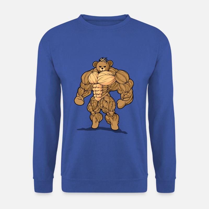 Muskulöser Teddybär - Unisex Pullover - Royalblau