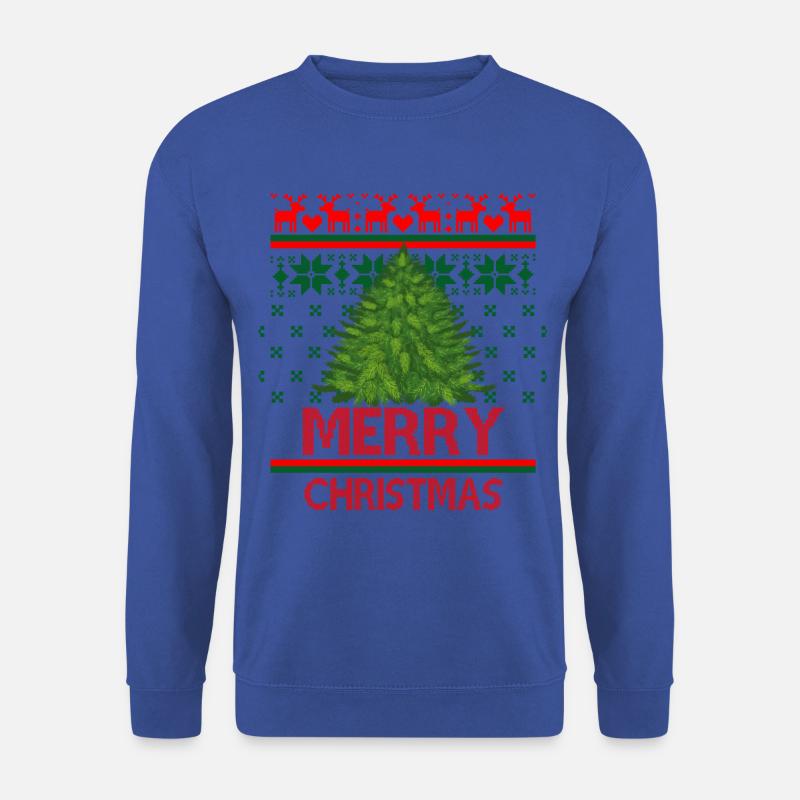 Oldschool christmas tree Merry Christmas - Unisex Pullover - Royalblau