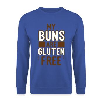 Gluten Glutenfrei Diät glutenfrei zöliakie - Unisex Pullover - Royalblau - Vorne - Alina (178cm) & Michal (187cm)