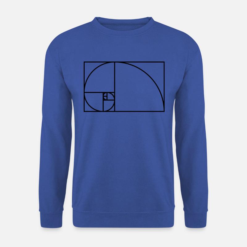 Fibonacci snail design - Unisex Sweatshirt - royal blue