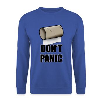 Ne paniquez pas la crise du papier toilette - Sweat-shirt Unisexe - bleu royal - Devant - Alina (178cm) & Michal (187cm)