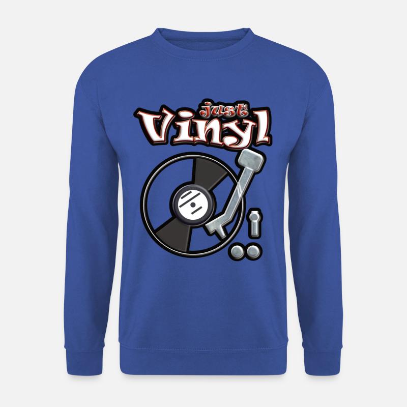 Just Vinyl Turntable metallic - Unisex Pullover - Royalblau