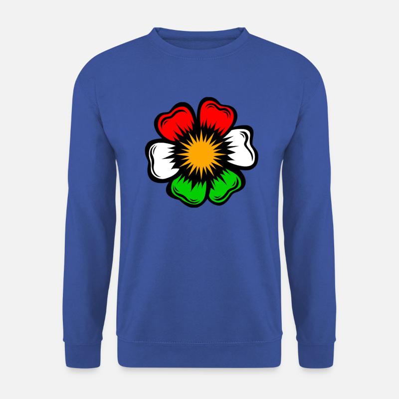drapeau kurdistan kurdi azadi fleur gül - Sweat-shirt Unisexe - bleu royal