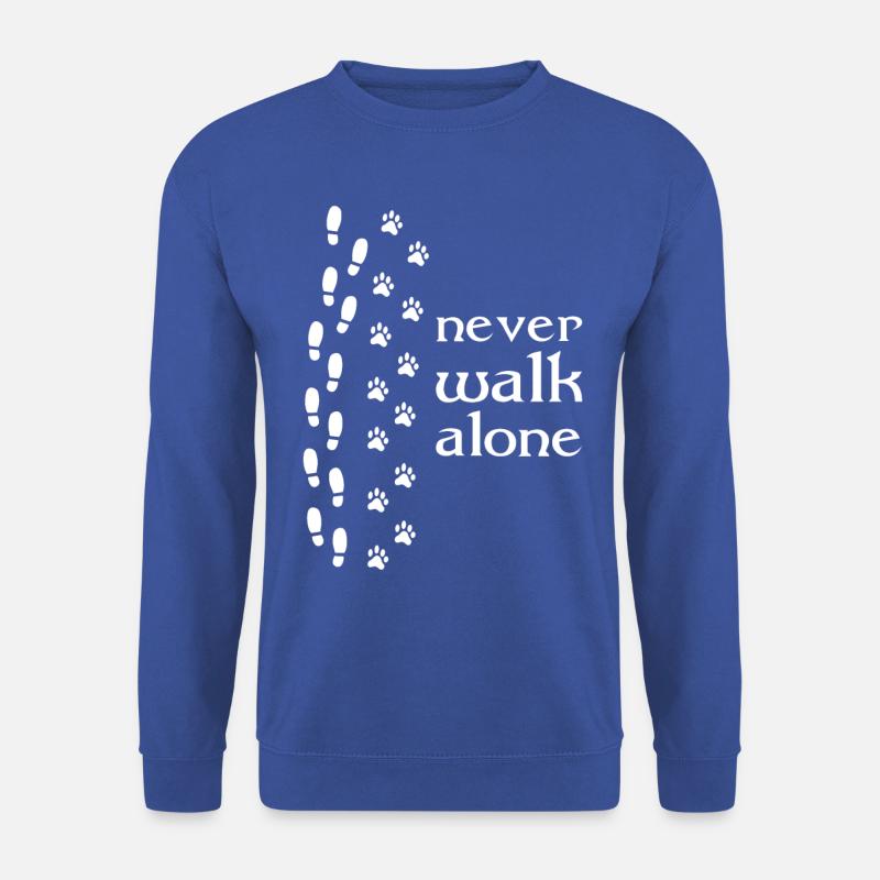 lustiges Hunde Spruch Geschenk Hund Vierbeiner wuf - Unisex Pullover - Royalblau