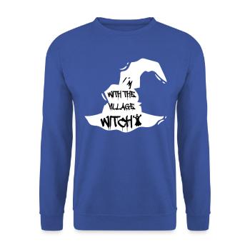 funny halloween saying gift idea witch witches - Unisex Sweatshirt - royal blue - Front - Alina (178cm) & Michal (187cm)
