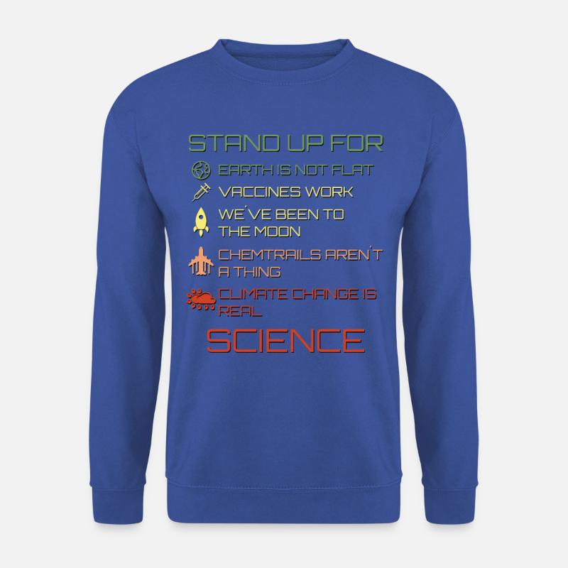 Stand up for Science Verschwörungstheorien Wissen - Unisex Pullover - Royalblau