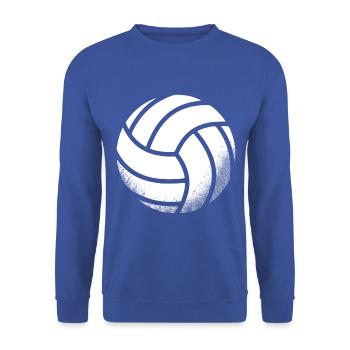 Volleyball or beachball as a motif for your own - Unisex Sweatshirt - royal blue - Front - Alina (178cm) & Michal (187cm)