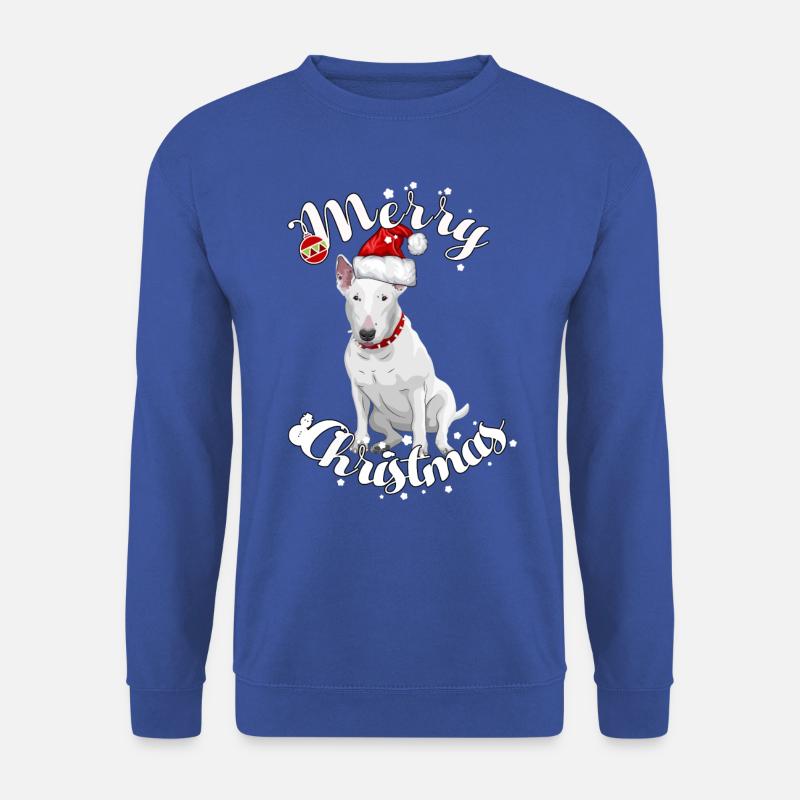 Weihnachten Bullterrier Geschenk lustige Weihnacht - Unisex Pullover - Royalblau