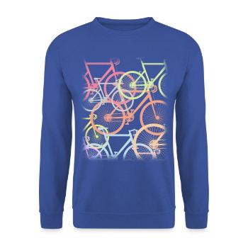 Vélos partout. Amateurs de vélo Cyclisme. - Sweat-shirt Unisexe - bleu royal - Devant - Alina (178cm) & Michal (187cm)