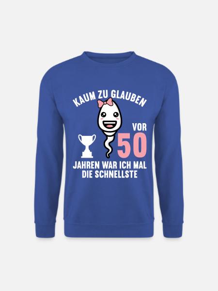 50 Jahre vor 50 Jahren schnellste 50. Geburtstag - Unisex Pullover - Royalblau