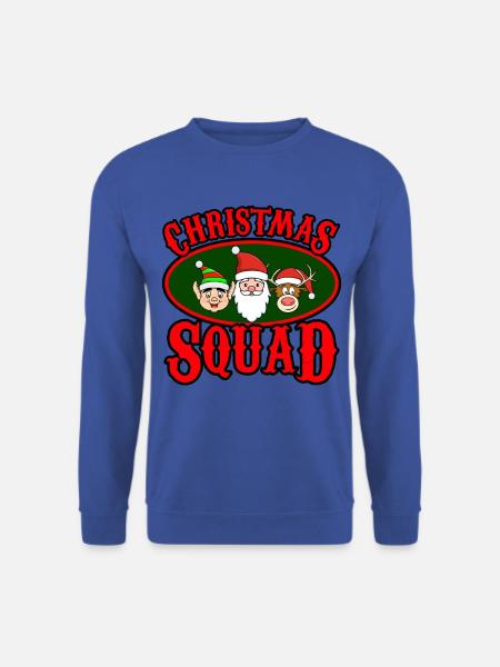 Escouade de Noël Père Noël Elfe Rennes - Sweat-shirt Unisexe - bleu royal