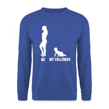 Moi et ma femme adepte avec une petite fille - Sweat-shirt Unisexe - bleu royal - Devant - Alina (178cm) & Michal (187cm)