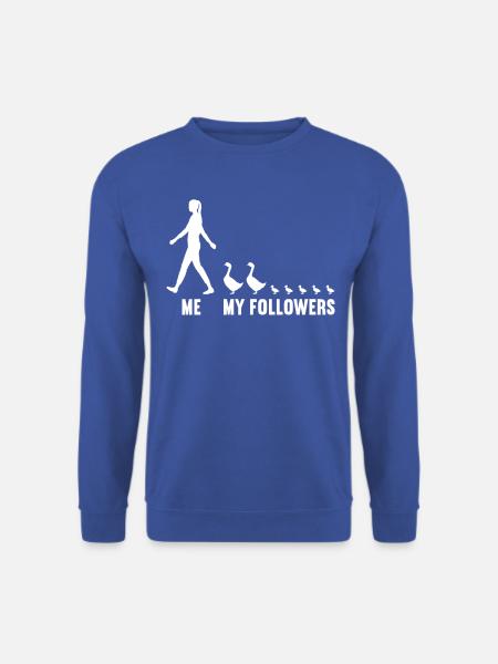 Ich und meine Follower Landwirtin Ente Enten - Unisex Pullover - Royalblau