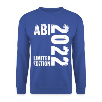 Abitur Gymnasium Damen und Herren Abi 2022 - Unisex Pullover - Royalblau - Vorne - Alina (178cm) & Michal (187cm)