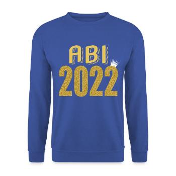 Abitur Gymnasium Damen und Herren Abi 2022 - Unisex Pullover - Royalblau - Vorne - Alina (178cm) & Michal (187cm)