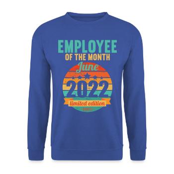Employee of the Month June 2022 - Unisex Sweatshirt - royal blue - Front - Alina (178cm) & Michal (187cm)