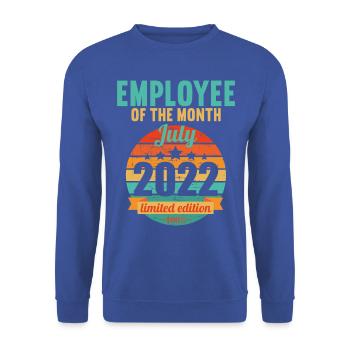 Employee of the Month July 2022 - Unisex Sweatshirt - royal blue - Front - Alina (178cm) & Michal (187cm)