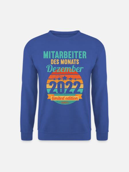 Mitarbeiter des Monats Dezember 2022 - Unisex Pullover - Royalblau
