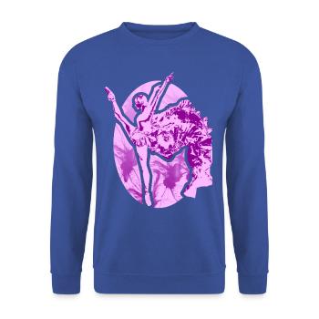 Ballerina tanzen sport bewegung verein hobby musik - Unisex Pullover - Royalblau - Vorne - Alina (178cm) & Michal (187cm)