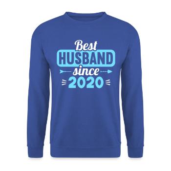 Meilleure femme Meilleur mari depuis 2020 - Sweat-shirt Unisexe - bleu royal - Devant - Alina (178cm) & Michal (187cm)