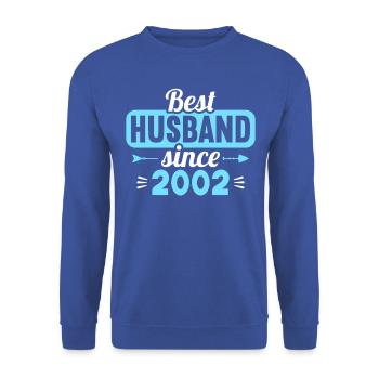 Meilleure épouse Meilleur mari depuis 2002 - Sweat-shirt Unisexe - bleu royal - Devant - Alina (178cm) & Michal (187cm)